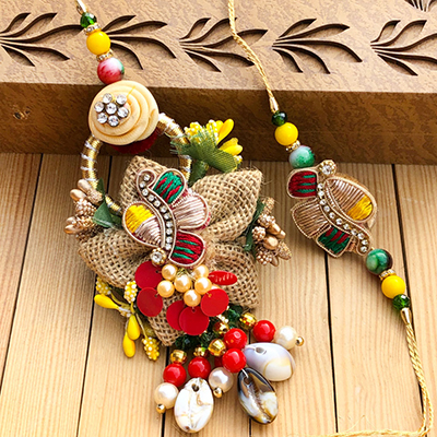 Artistic Handmade Lumba Rakhi Combo for Raksha Bandhan