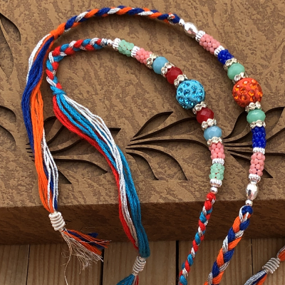 Splendid Multicolor Brothers Rakhi Combo for Raksha Bandhan