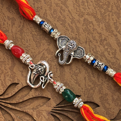Good Energy Silver Rakhi Set for Young Brothers