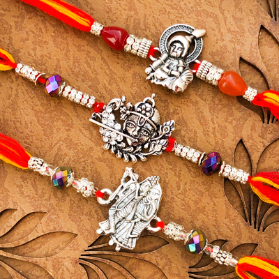 Auspicious Krishna Rakhi Combo for Raksha Bandhan