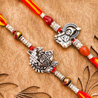 Mesmerizing Kanha Rakhi Set of 2 for Young Brothers