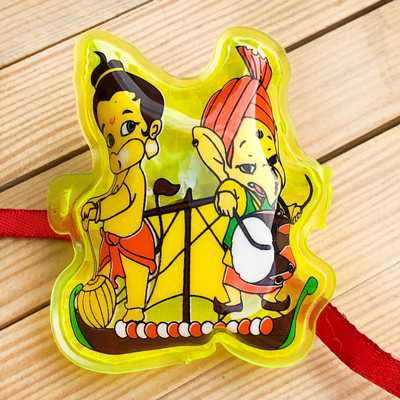 Bal Ganesh & Hanuman Rakhi Combo for Kids