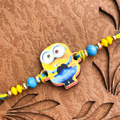 Attractive Minions Rakhi for Little Brother