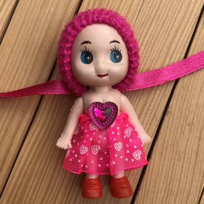 Beautiful Pink Doll Handmade Rakhi for Girl