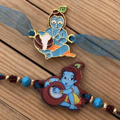Little Kanha Two Rakhi Combo for Raksha Bandhan