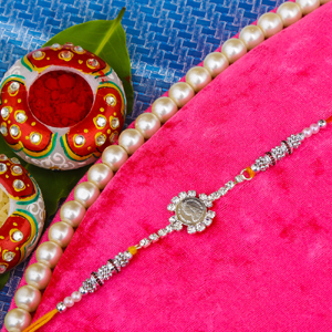 Beautiful Silver Rakhi